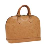 Louis Vuitton Vintage Pre-owned Laeder handvskor Beige, Dam