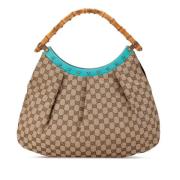 Gucci Vintage Pre-owned Canvas handvskor Beige, Dam