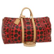 Louis Vuitton Vintage Pre-owned Canvas resvskor Red, Dam