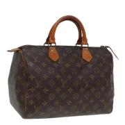 Louis Vuitton Vintage Pre-owned Canvas handvskor Brown, Dam