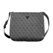 Guess Svart Dam Crossbody Väska Meridian Gray, Dam