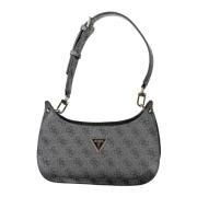 Guess Svart Mini Crossbody Väska Meridian Black, Dam