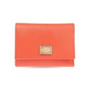 Dolce & Gabbana Kornat Läder Tri-Fold Plånbok Korall Orange, Herr