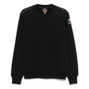 Parajumpers Svart Crew Neck Sweatshirt Bomull-Polyester Black, Herr