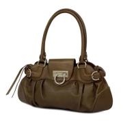 Salvatore Ferragamo Pre-owned Pre-owned Laeder axelremsvskor Brown, Da...