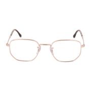 Ray-Ban Fyrkantig Metallram Glasögon Pink, Unisex