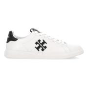 Tory Burch Vita Logo Sneakers Nappa Läder White, Dam