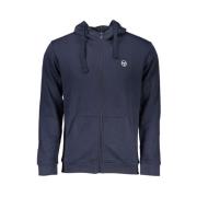 Sergio Tacchini Blå Bomull Huvtröja med Dragkedja Blue, Herr