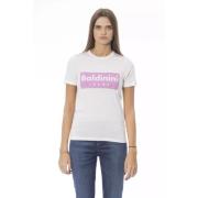 Baldinini Elegant kortärmad T-shirt med rund hals White, Dam