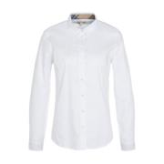 Barbour Vit Casual Skjorta Bomull Oxford White, Dam