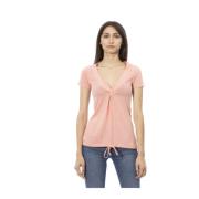 Trussardi Kortärmad Rund Hals T-shirt Pink, Dam