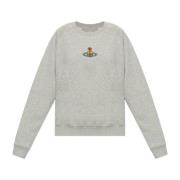 Vivienne Westwood Sweatshirt med logotyp Gray, Dam