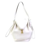 Bottega Veneta Vintage Pre-owned Laeder axelremsvskor White, Dam