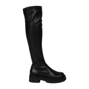 Liu Jo Eleganta knähöga sidodragkedjeboots Black, Dam