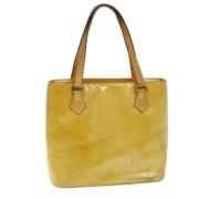 Louis Vuitton Vintage Pre-owned Laeder totevskor Beige, Dam