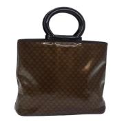 Celine Vintage Pre-owned Canvas handvskor Brown, Dam