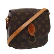 Louis Vuitton Vintage Pre-owned Canvas axelremsvskor Brown, Dam