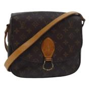 Louis Vuitton Vintage Pre-owned Canvas axelremsvskor Brown, Dam