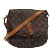 Louis Vuitton Vintage Pre-owned Canvas axelremsvskor Brown, Dam