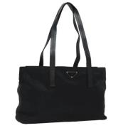 Prada Vintage Pre-owned Nylon totevskor Black, Dam