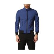 RefrigiWear Högkrags Bomberjacka i Bi-stretch Tyg Blue, Herr