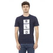 Baldinini Kortärmad Rund Hals T-shirt Blue, Herr