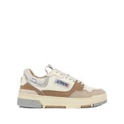 Autry Autry sneakers clc low in suede and nabuk natural/silver Multico...