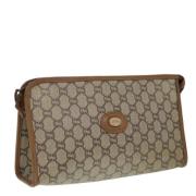 Gucci Vintage Pre-owned Laeder kuvertvskor Beige, Dam