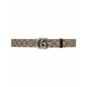 Gucci Reversibelt GG Marmont Bälte Beige, Herr