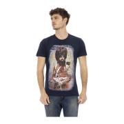 Trussardi Kortärmad Rund Hals T-shirt Blue, Herr