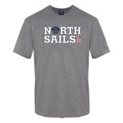 North Sails Kortärmad rund hals bomullst-shirt Gray, Herr