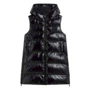 Pinko Blank Ärmlös Gilet Jacka Black, Dam