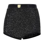 Elisabetta Franchi Elegant Shorts Black, Dam