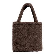 BomBoogie Mjuk Sherpa Shopper Väska Brown, Dam