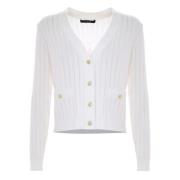 Kocca Stilren Cardigan med Fickor White, Dam