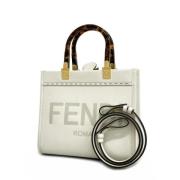 Fendi Vintage Pre-owned Laeder fendi-vskor White, Dam