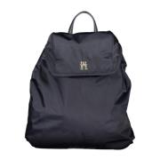 Tommy Hilfiger Blue Polyester Backpack Blue, Dam