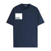 Costume National Herr Regular T-shirt Blue, Herr