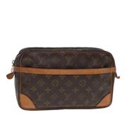 Louis Vuitton Vintage Pre-owned Canvas kuvertvskor Brown, Dam