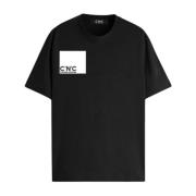 Costume National Mäns Regular T-shirt Black, Herr