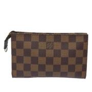 Louis Vuitton Vintage Pre-owned Canvas kuvertvskor Brown, Dam