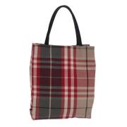 Burberry Vintage Pre-owned Canvas handvskor Red, Dam