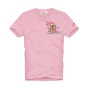 MC2 Saint Barth Herr T-shirt, Stiligt Design Pink, Herr