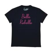 MC2 Saint Barth Kortärmad dam T-shirt Belle Rebelle Black, Dam