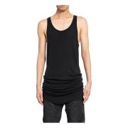 Boris Bidjan Saberi Svart Scoop Neck Tank Top Black, Herr