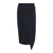 Calvin Klein Midi Skirts Black, Dam