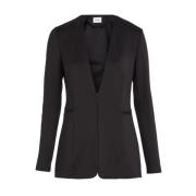 Calvin Klein Dam Stickad Blazer Black, Dam