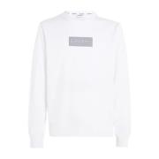 Calvin Klein Raised Rubber Logo Sweatshirt White, Herr