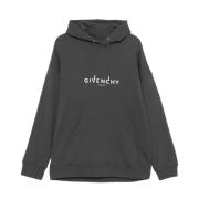 Givenchy Hoodie med logotryck Gray, Herr