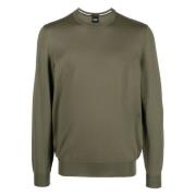 Hugo Boss Ullstickat i Botto-L-stil Green, Herr